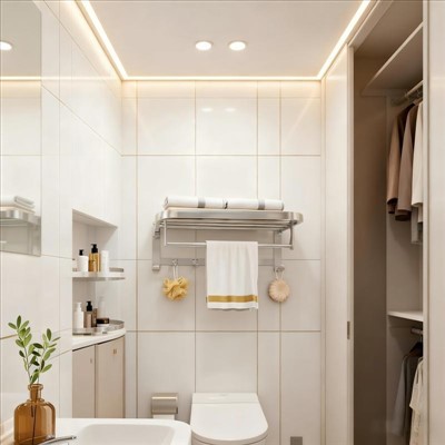 Wandmontierter Handtuchheizkörper